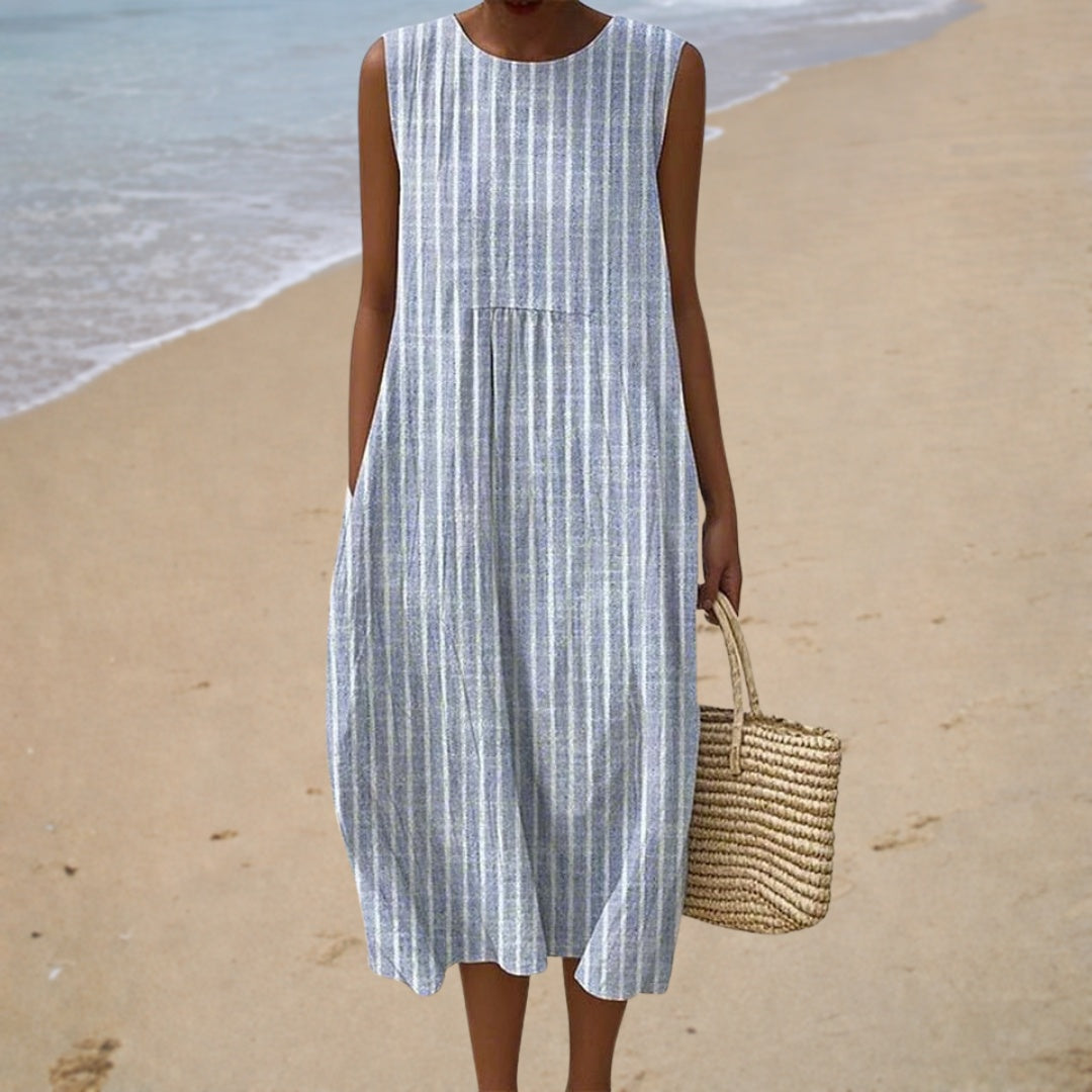 Remedios | Vestido Largo de Playa Estampado Mujer