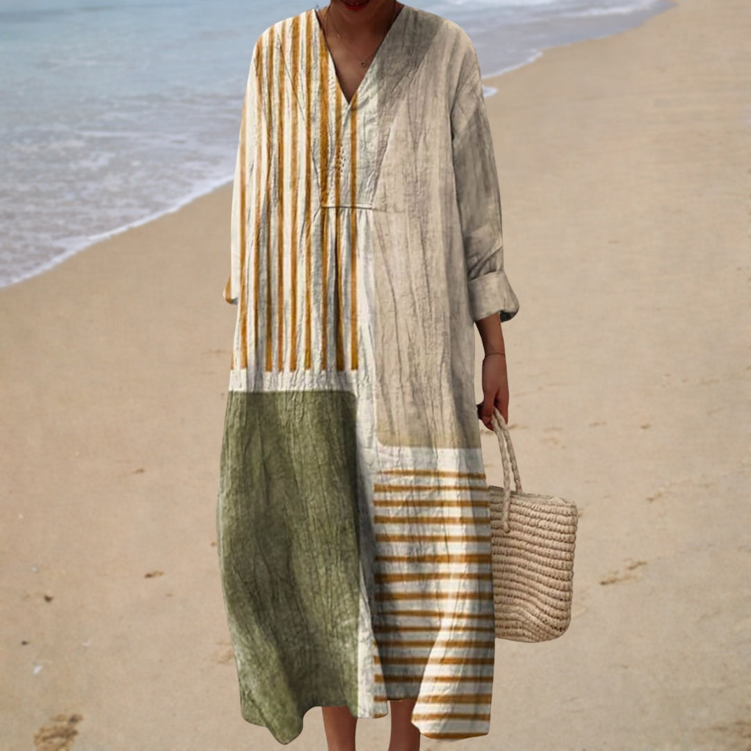 Remedios | Vestido Largo de Playa Estampado Mujer