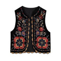Rocío | Chaleco Bordado Boho Mujer Estampado Floral