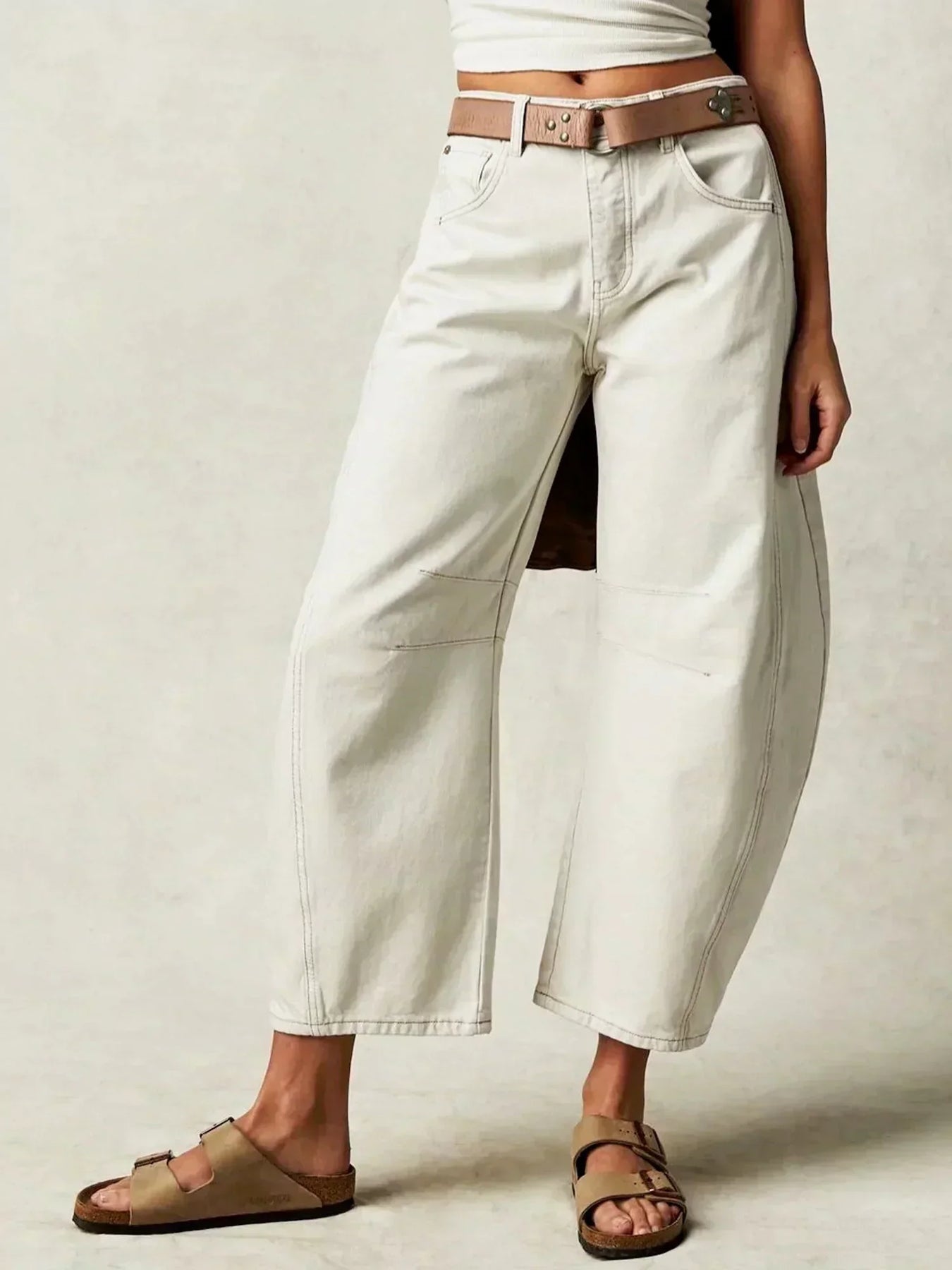 Alicia | Vaqueros Wide Leg Estampado Animal Mujer