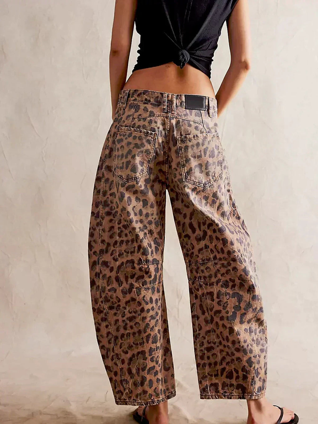 Alicia | Vaqueros Wide Leg Estampado Animal Mujer