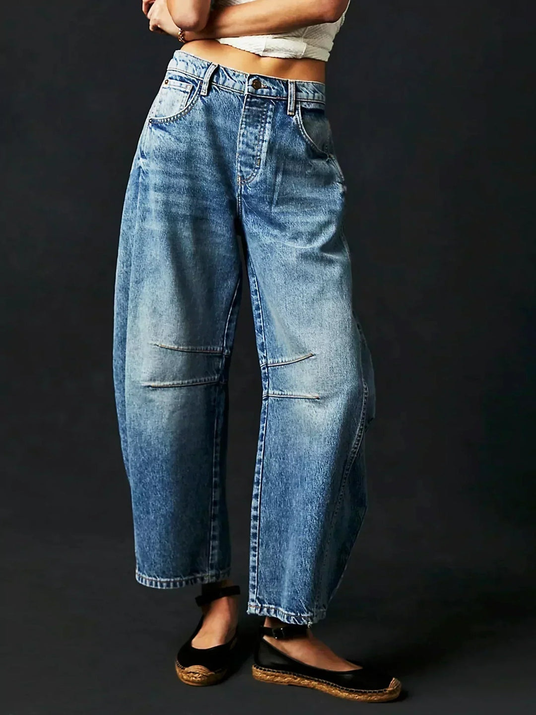 Alicia | Vaqueros Wide Leg Estampado Animal Mujer
