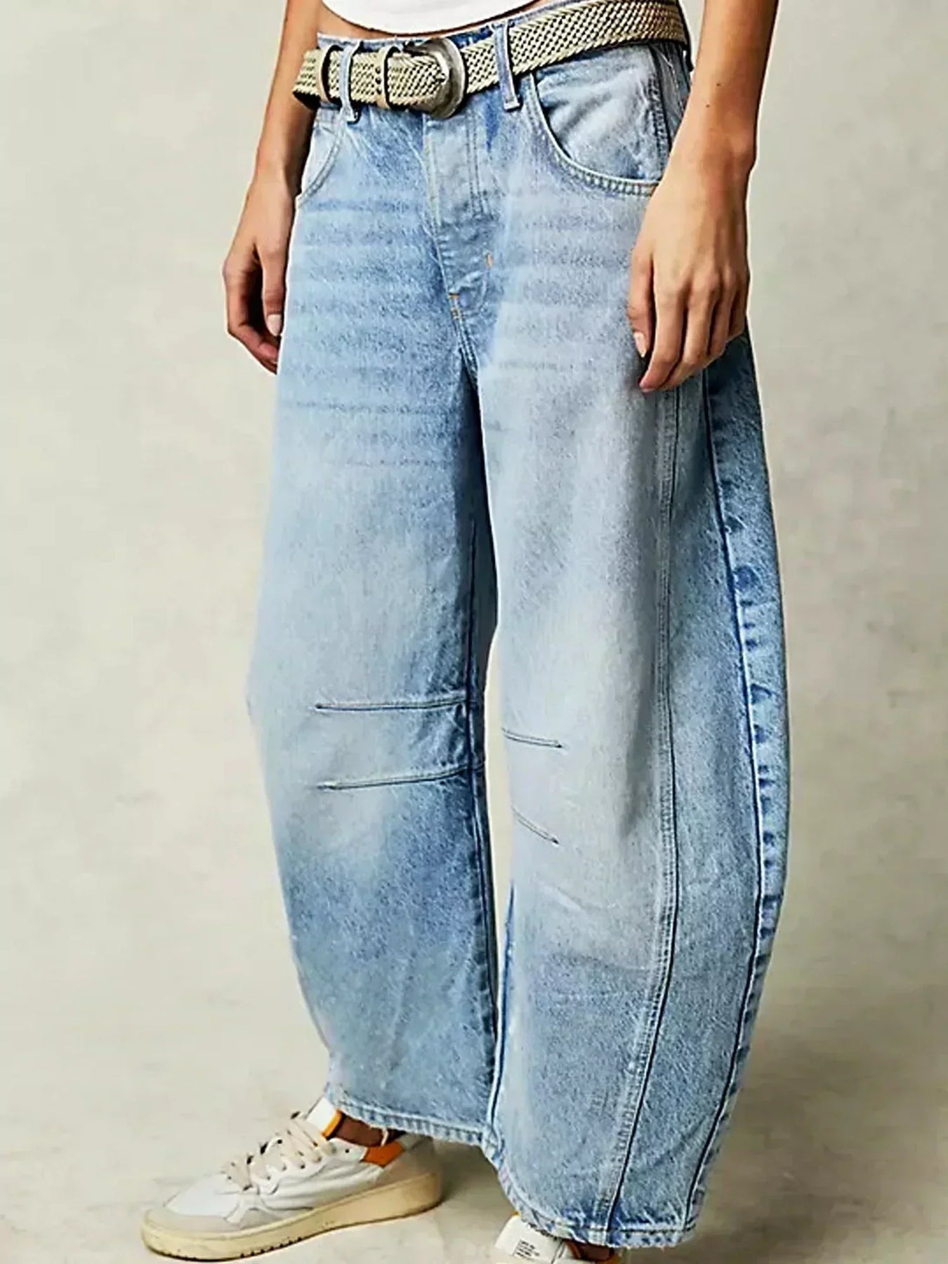 Alicia | Vaqueros Wide Leg Estampado Animal Mujer
