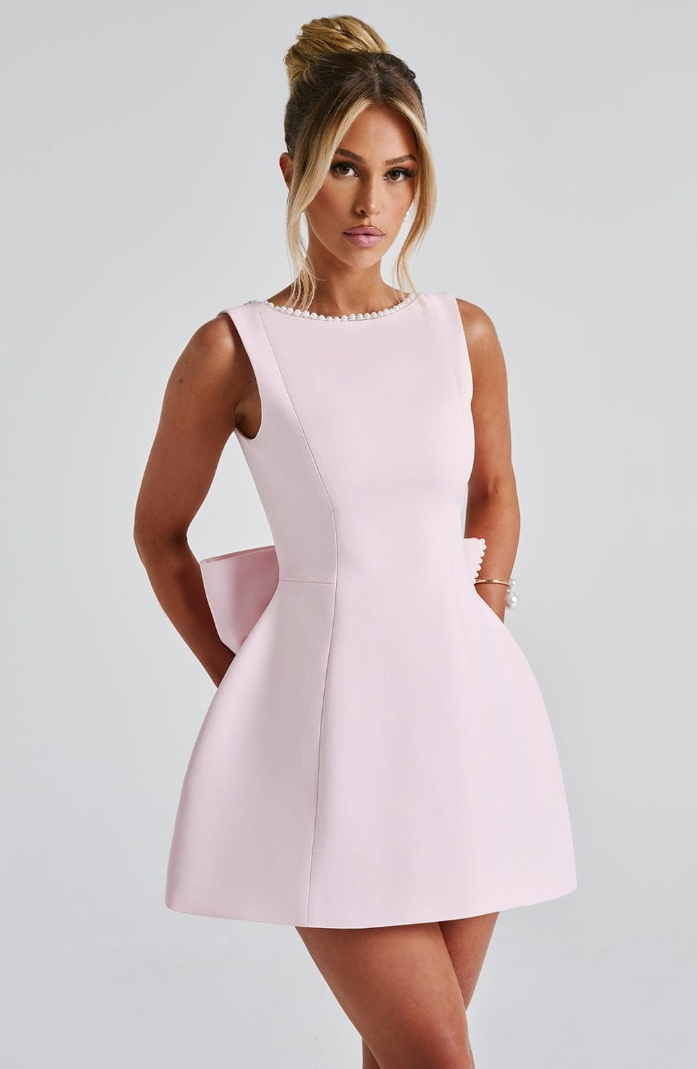 Esperanza | Vestido Corto de Cóctel Mujer Sin Mangas Escote Redondo