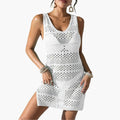 Marisol | Vestido Corto de Verano Crochet Mujer Playa Sin Mangas