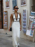 Sofía | Vestido Largo con Espalda Descubierta Mujer Escote Halter