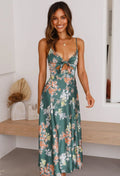 Adriana | Vestido Largo Cut Out Estampado Floral Mujer Tirantes