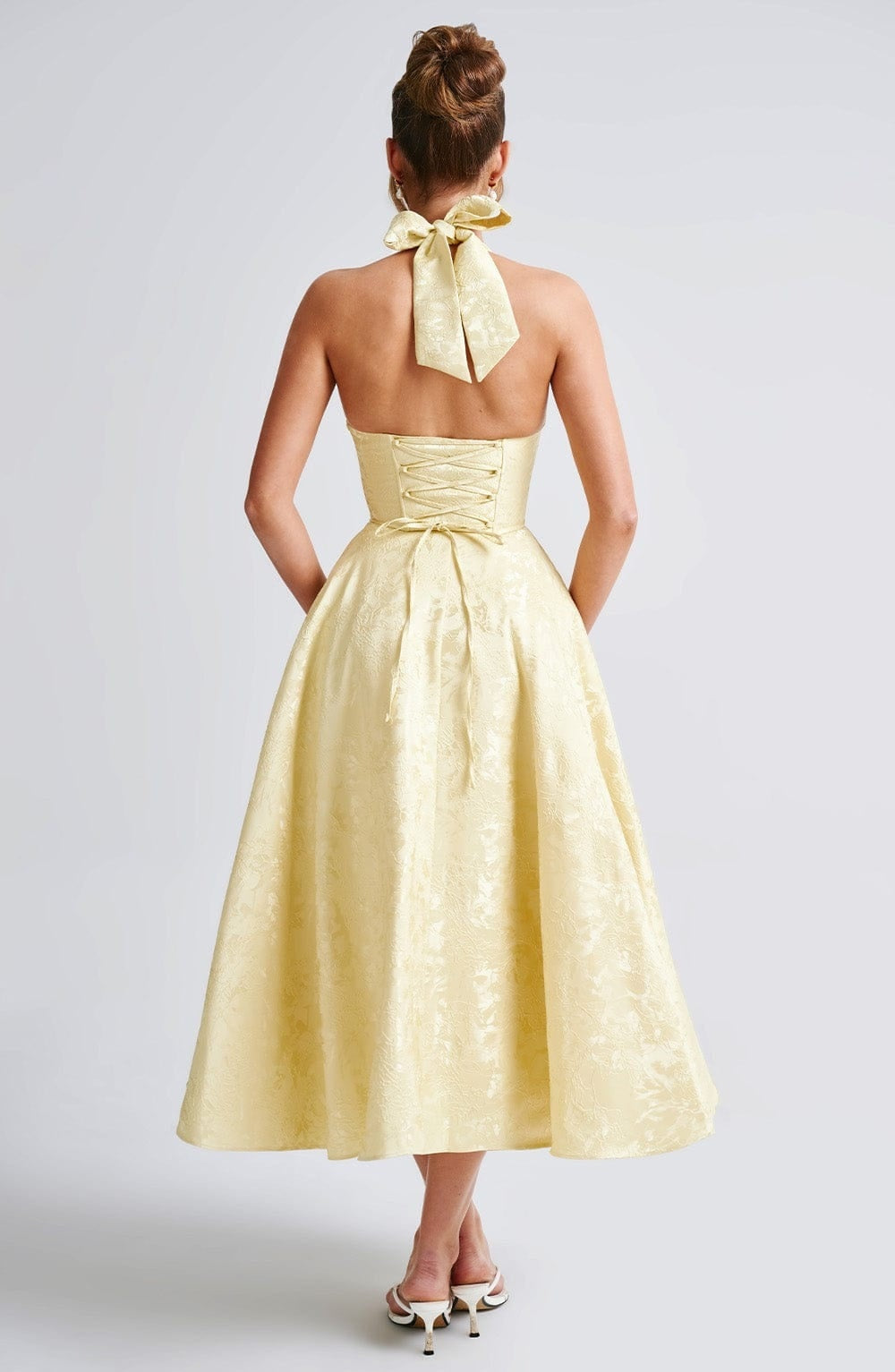 Sofía | Vestido Largo de Fiesta Halter Mujer Escote Profundo