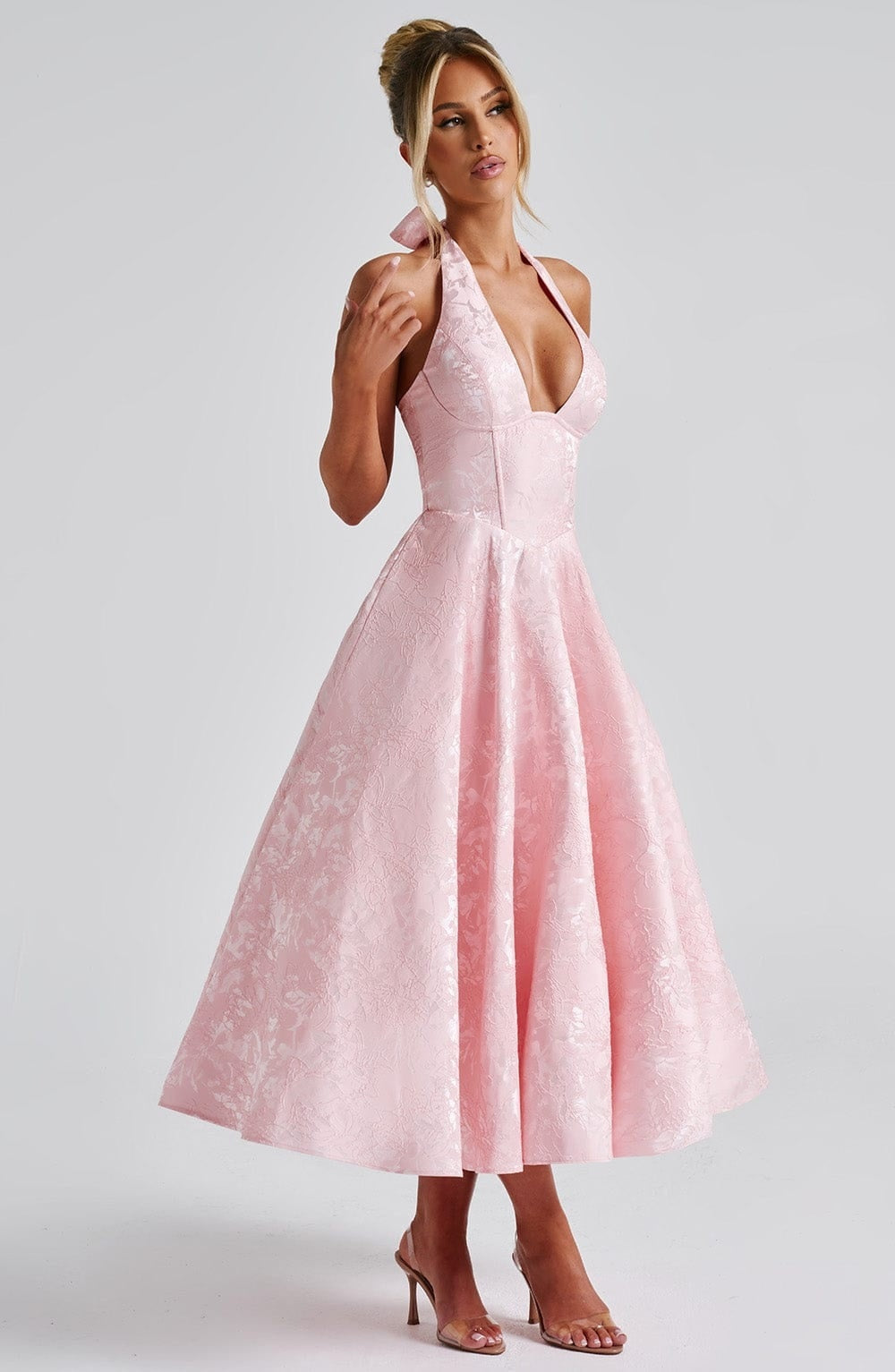 Sofía | Vestido Largo de Fiesta Halter Mujer Escote Profundo
