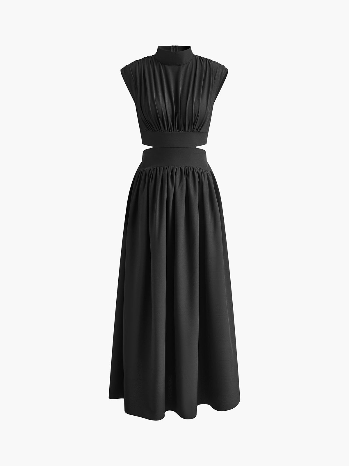 Cristina | Vestido Largo de Novia Civil Cut Out Mujer Cuello Alto