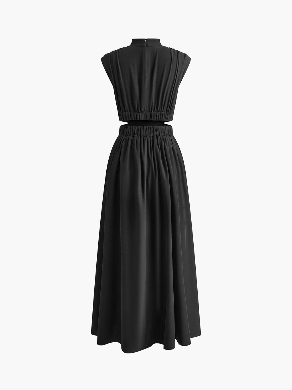 Cristina | Vestido Largo de Novia Civil Cut Out Mujer Cuello Alto