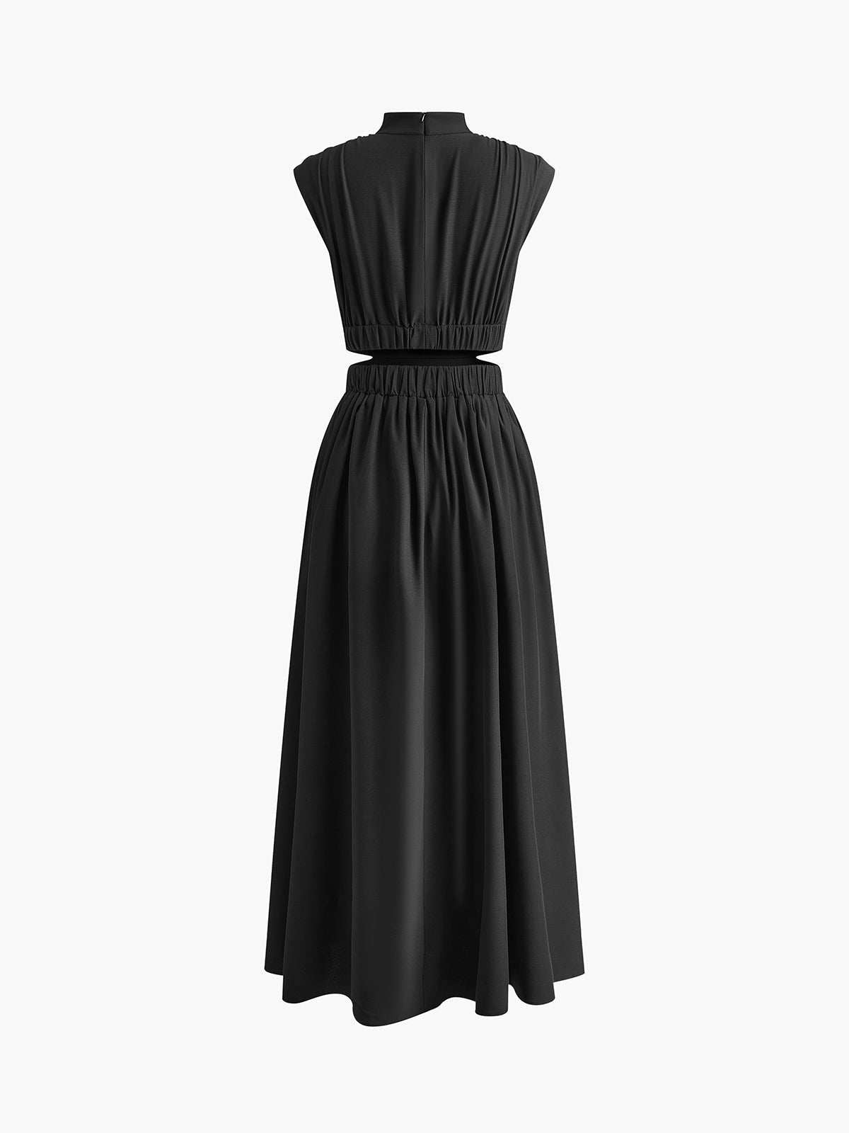 Cristina | Vestido Largo de Novia Civil Cut Out Mujer Cuello Alto